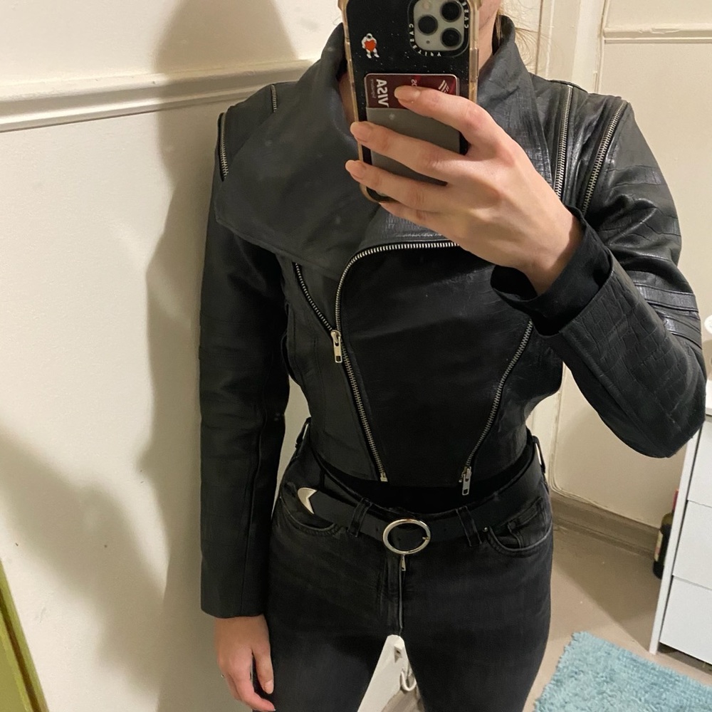 One of the kind custom-made, real leather jacket.